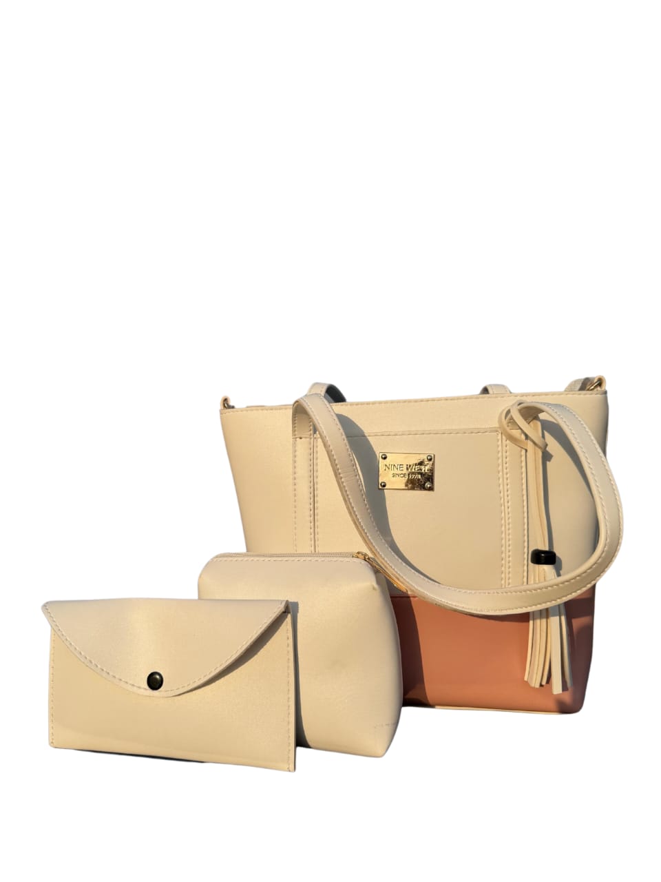two tone 3ps handbag