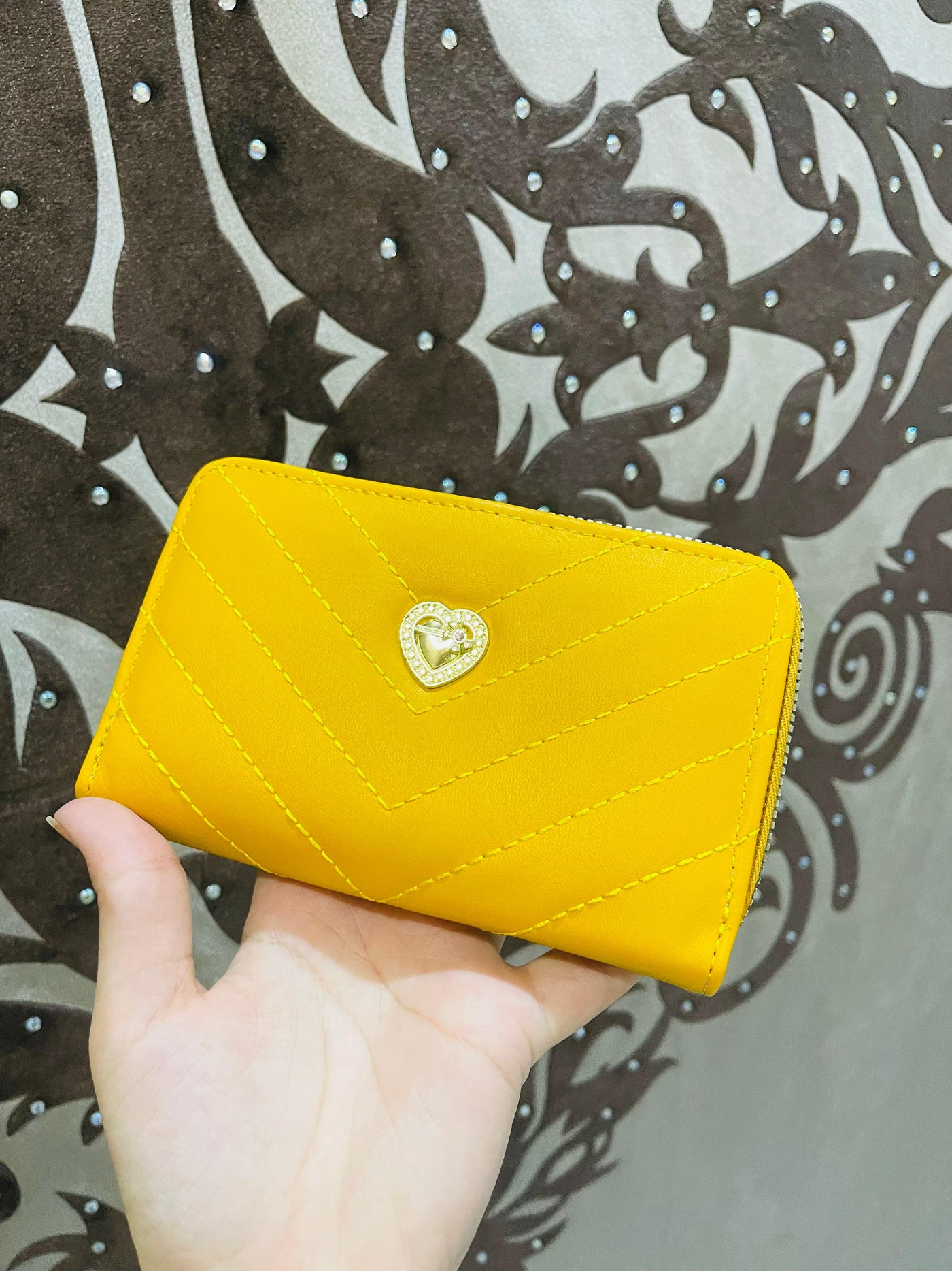 Mini trendy double folder handy bag or card holder