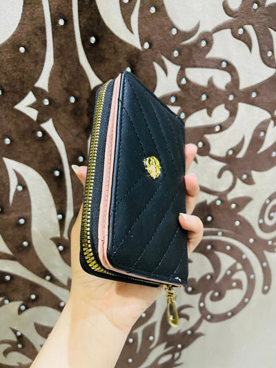 Mini trendy double folder handy bag or card holder