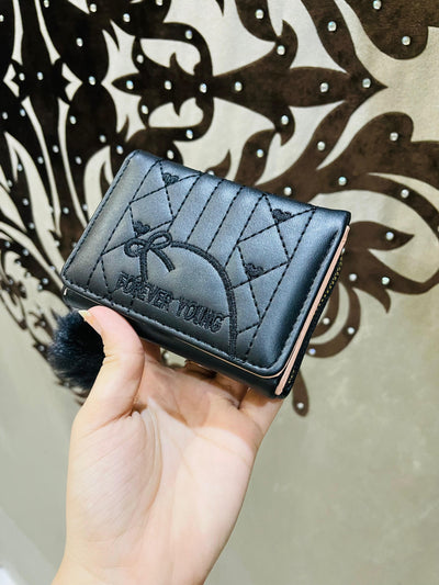 Mini trendy double folder handy bag or card holder