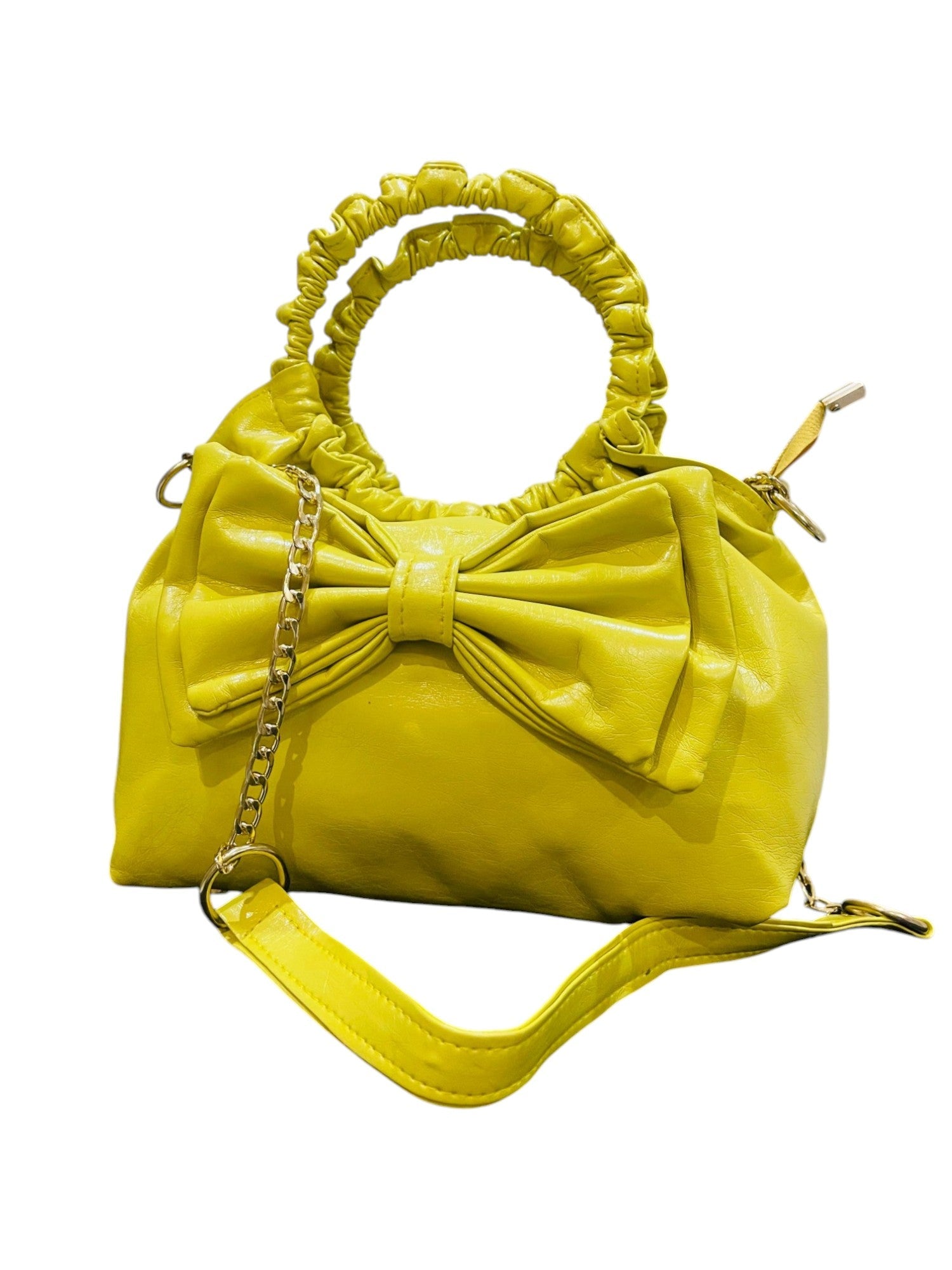 Ladies Yellow Hand Bag
