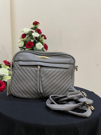 Shoulder Trendy Bag With Front Zip