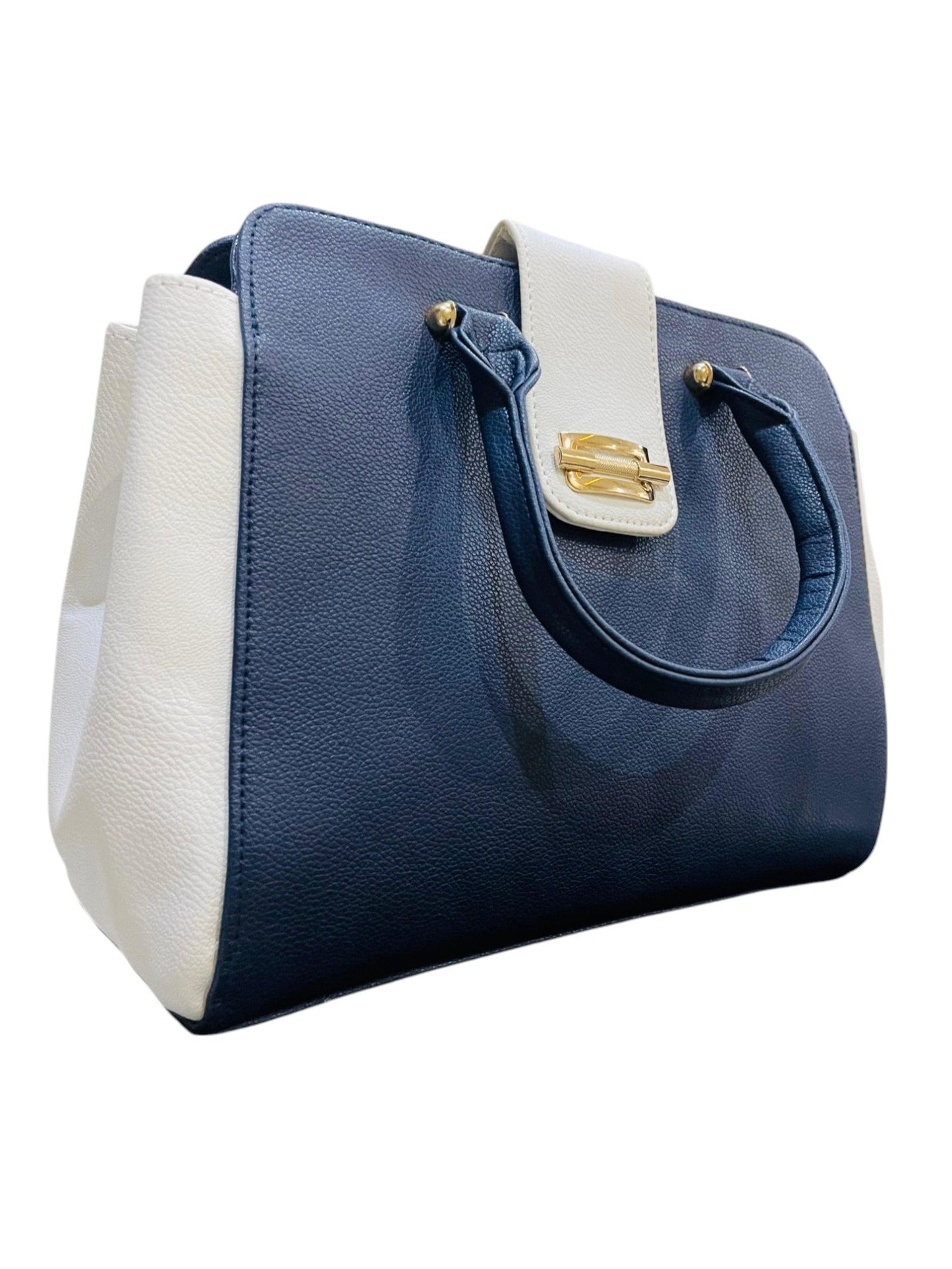 Unique Blend Of Blue & White Hand Bag