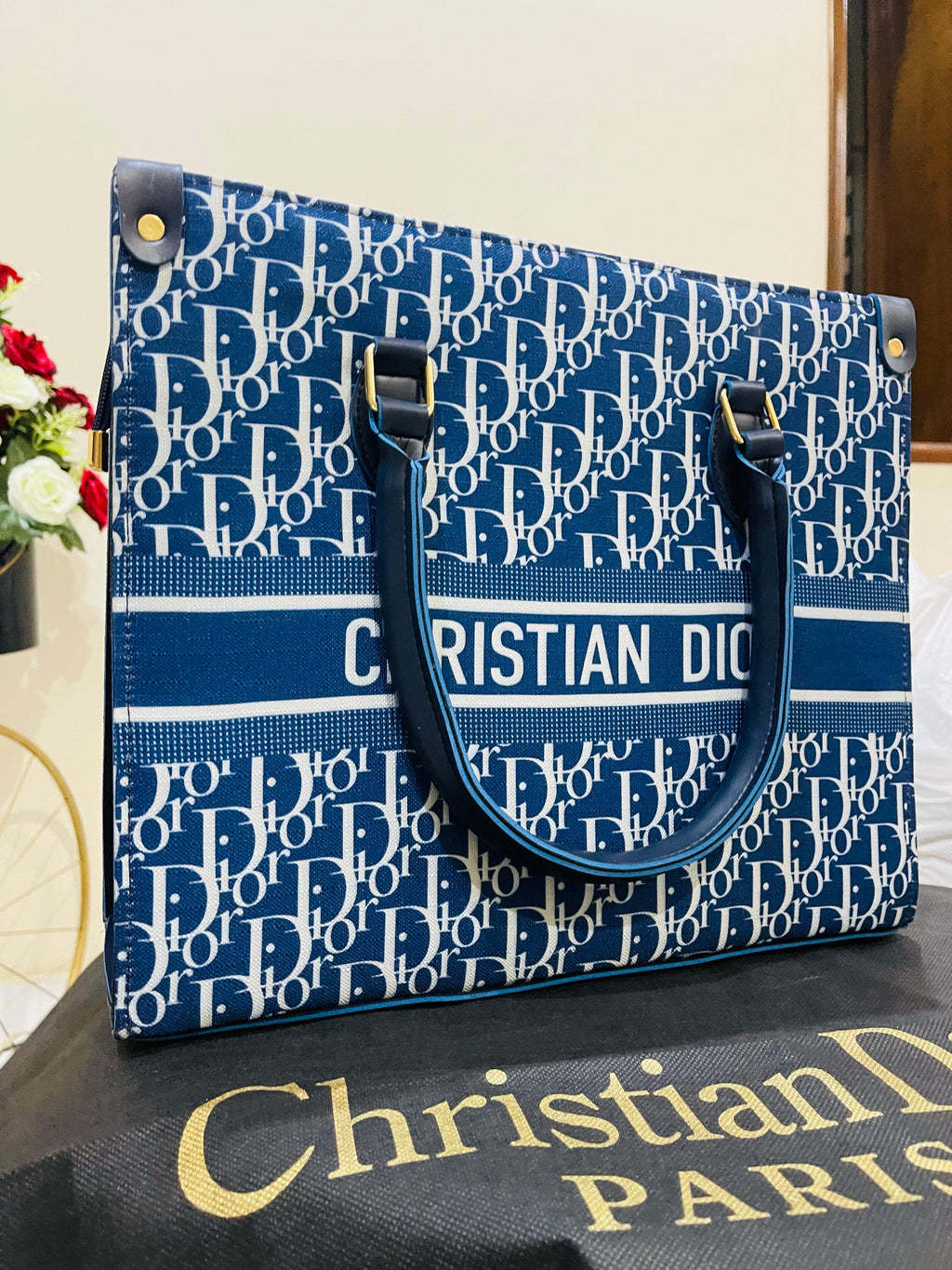 Christian Dior Women’s Blue Tote Bag