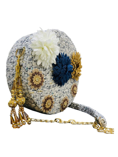 Round Flower style cross body bag