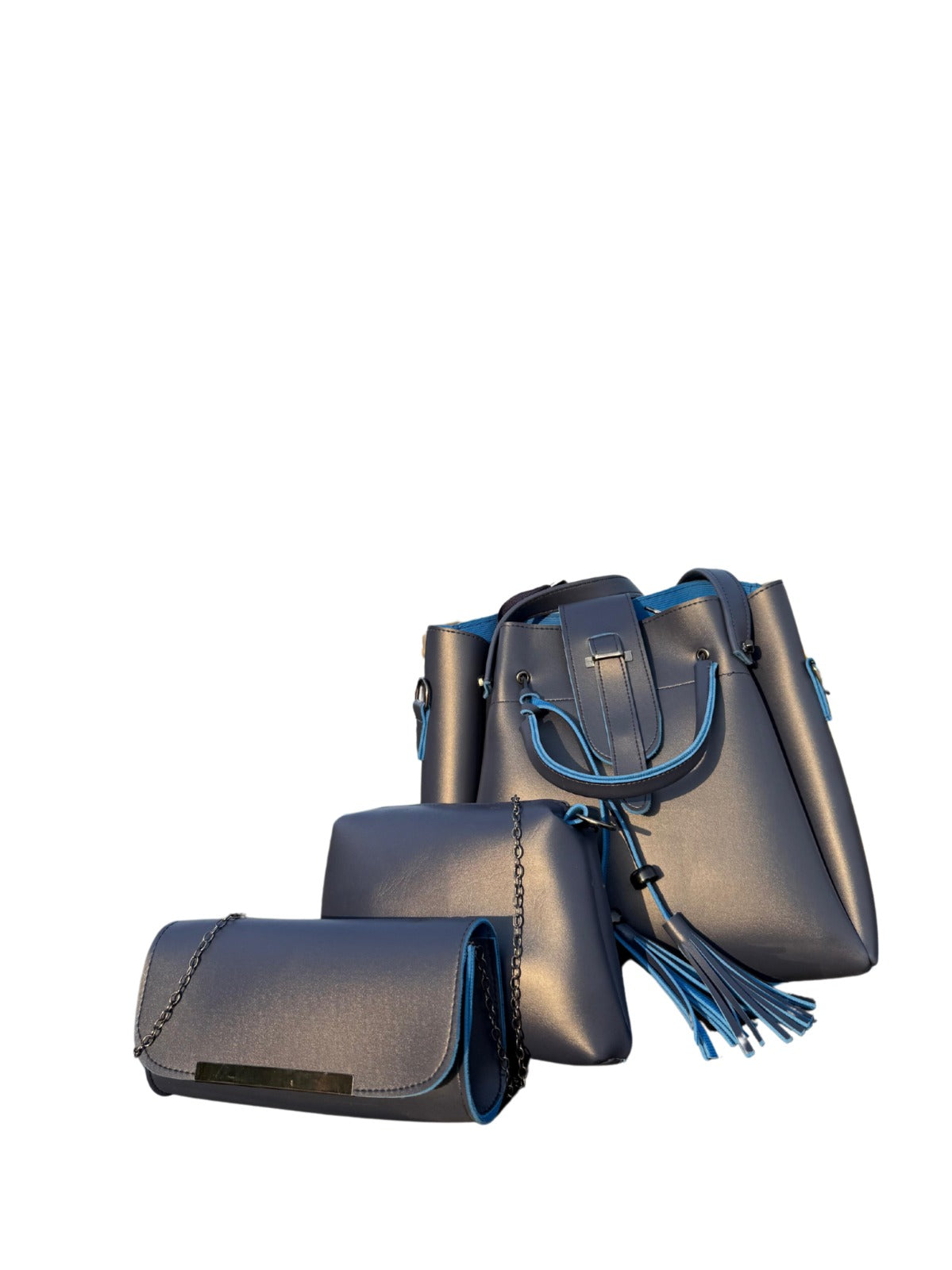 Leather 3ps Handbag