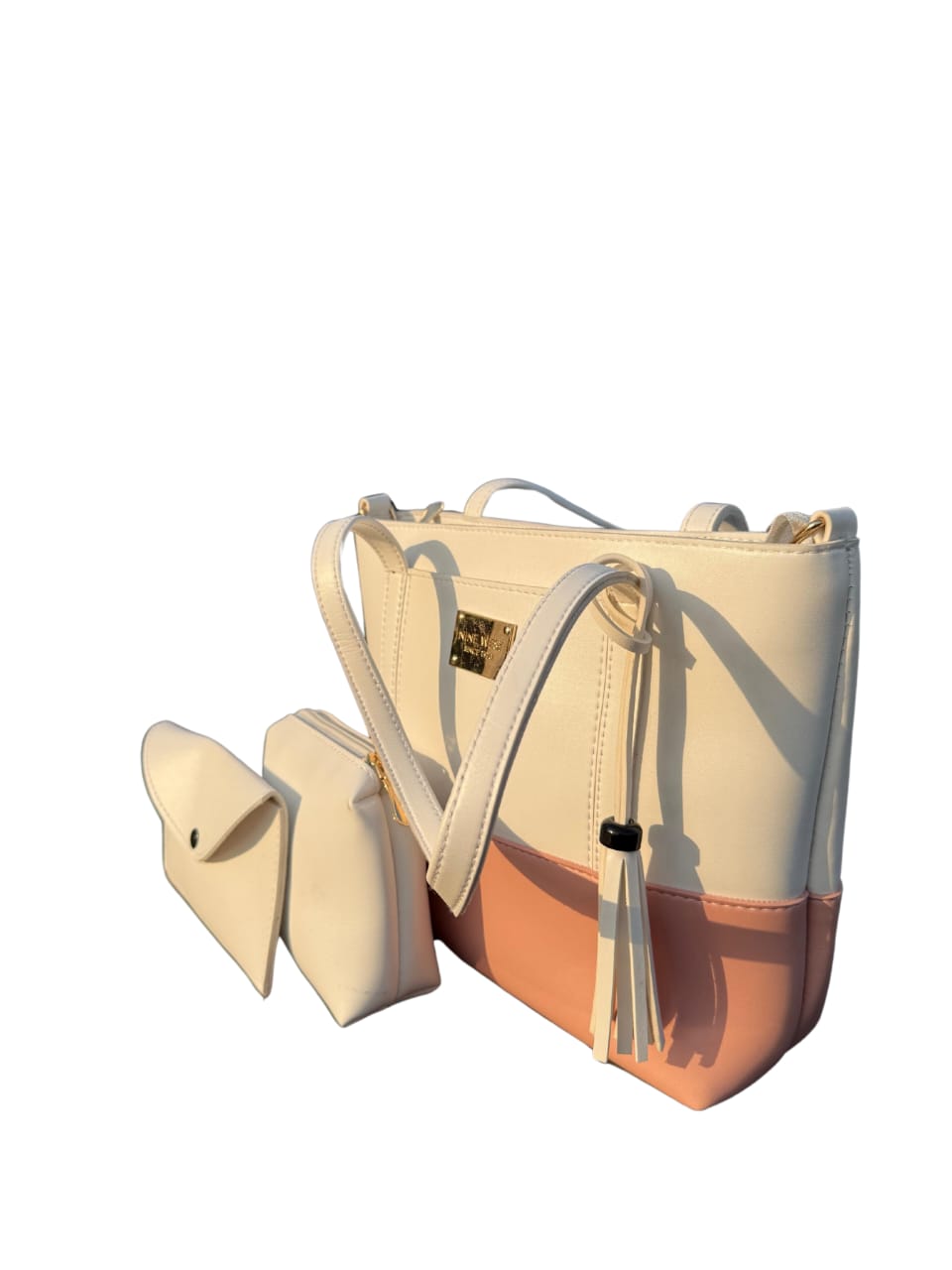 two tone 3ps handbag