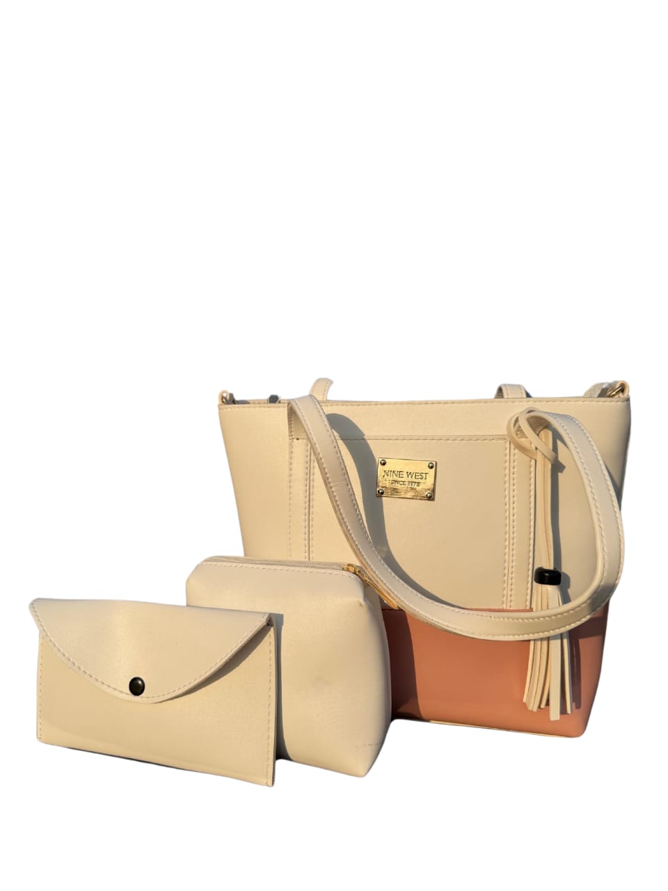 two tone 3ps handbag